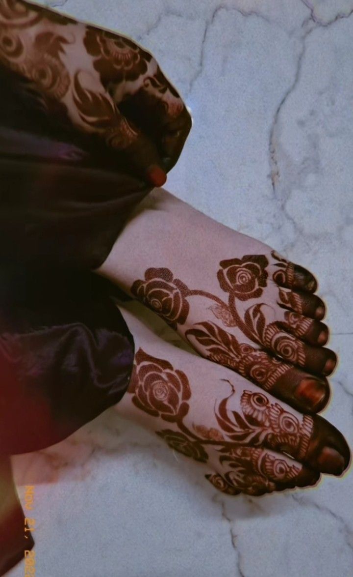 Arabic Rose Mehndi Design Arabic Rose Mehndi Design