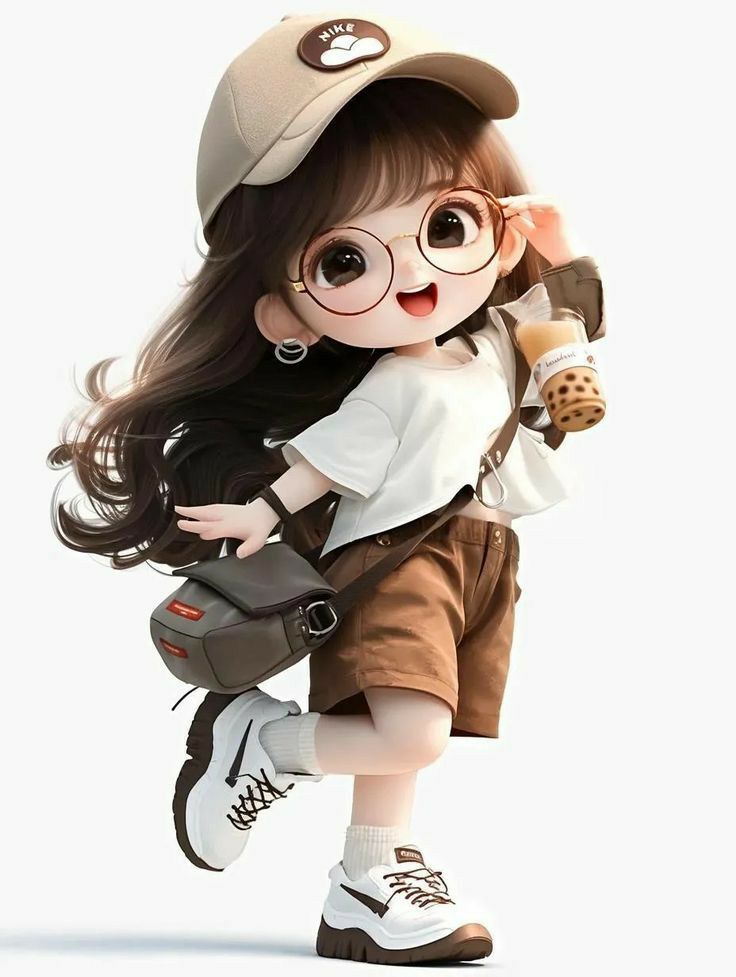 Attitude Stylish Cartoon DP for Girls Black