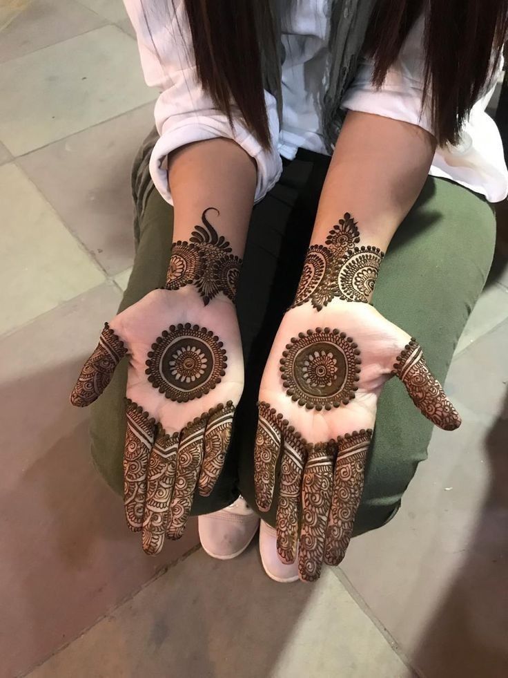 Back Hand Circle Mehndi Design Back Hand Circle Mehndi Design