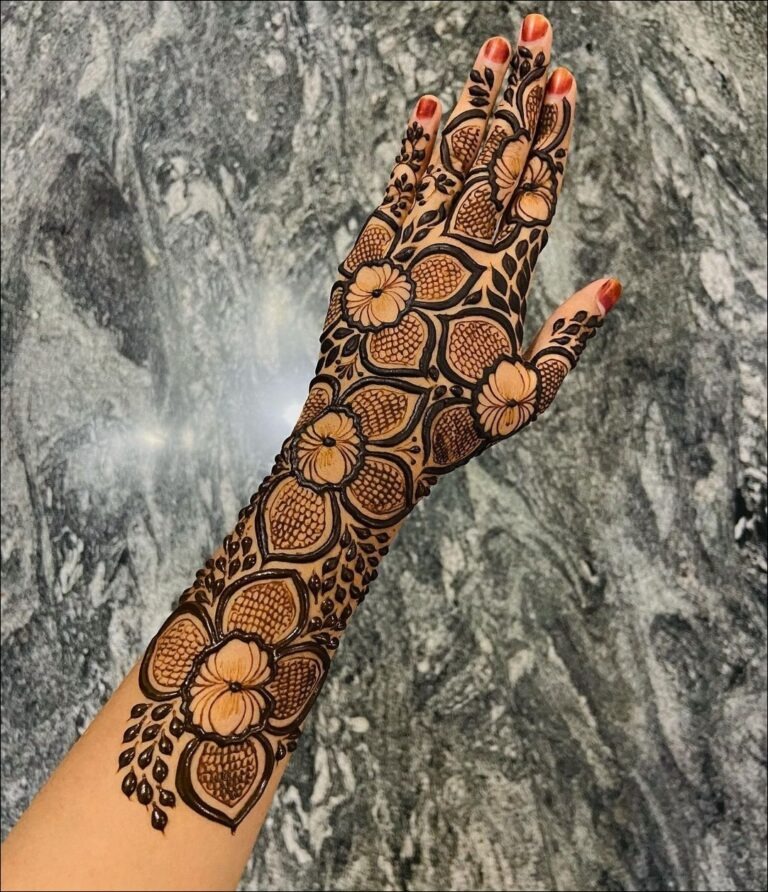 Back Hand Design Mehndi Easy