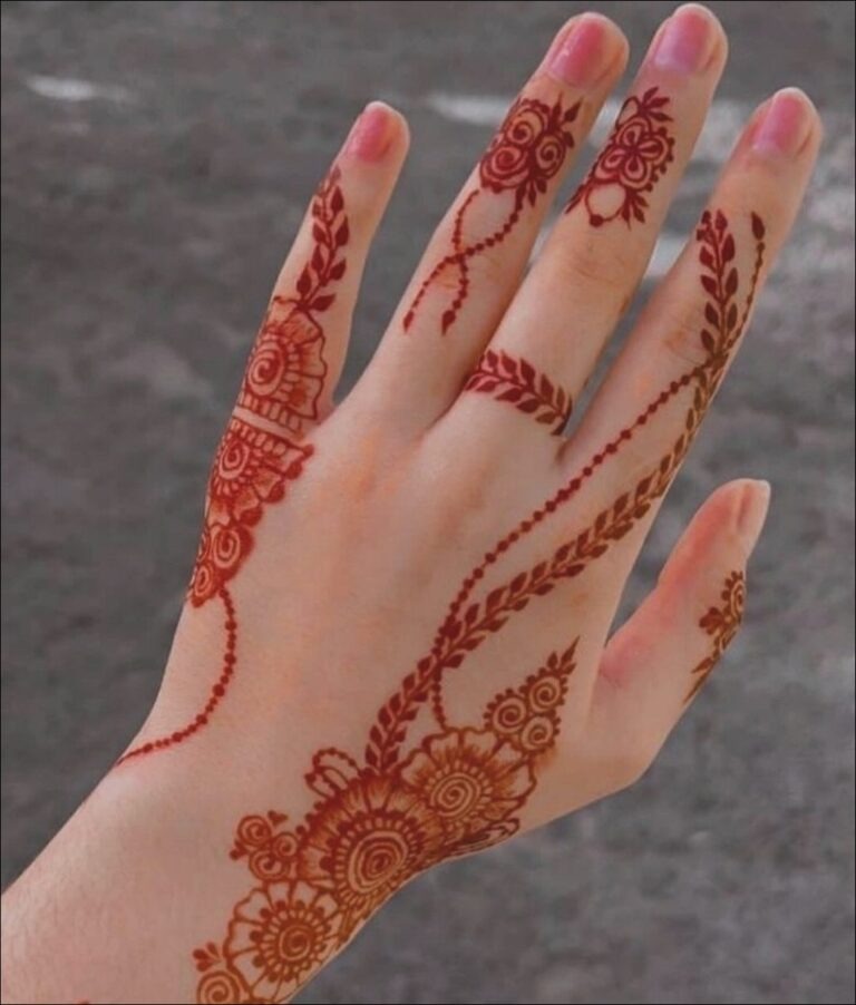 Back Hand Mehandi Design