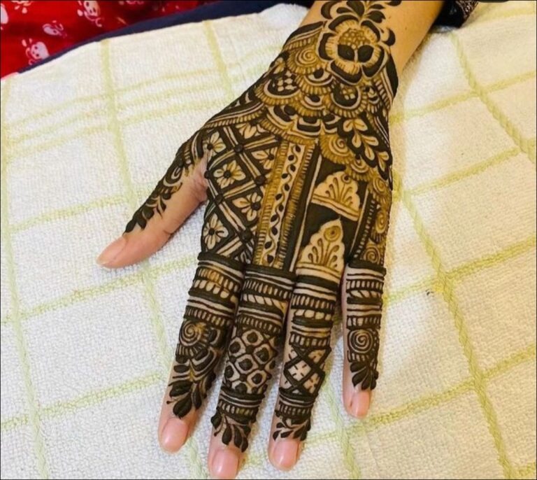 Back Hand Mehandi Designs Simple