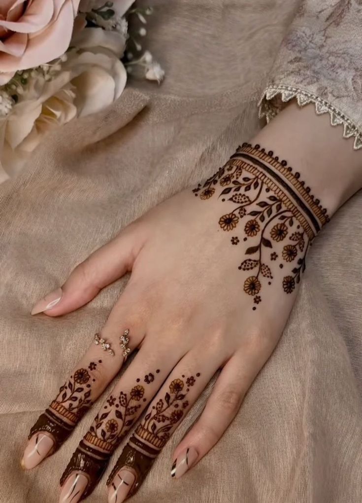 Back Hand Mehndi Pictures