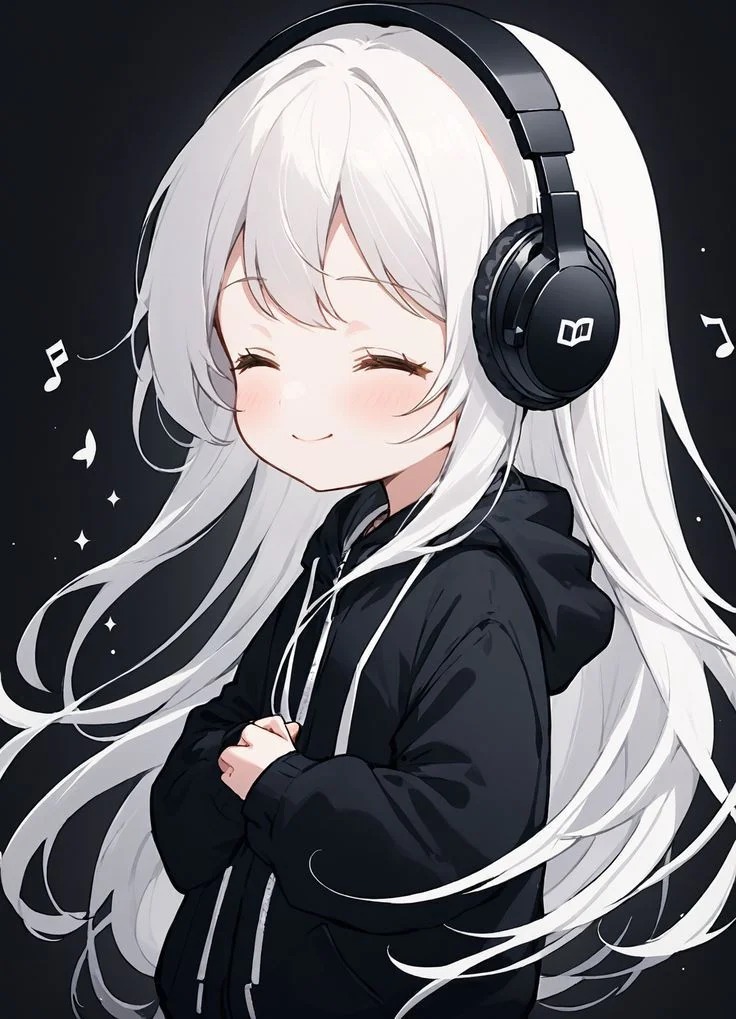 Black and White Anime PFP Girl Black and White Anime PFP Girl