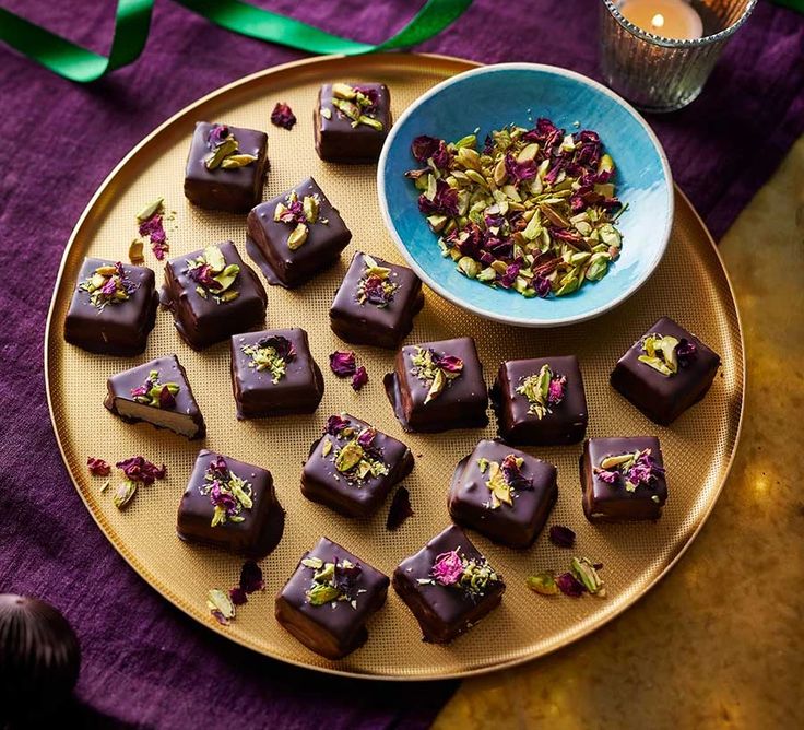 Blueberry And Chocolate Barfi Blueberry And Chocolate Barfi