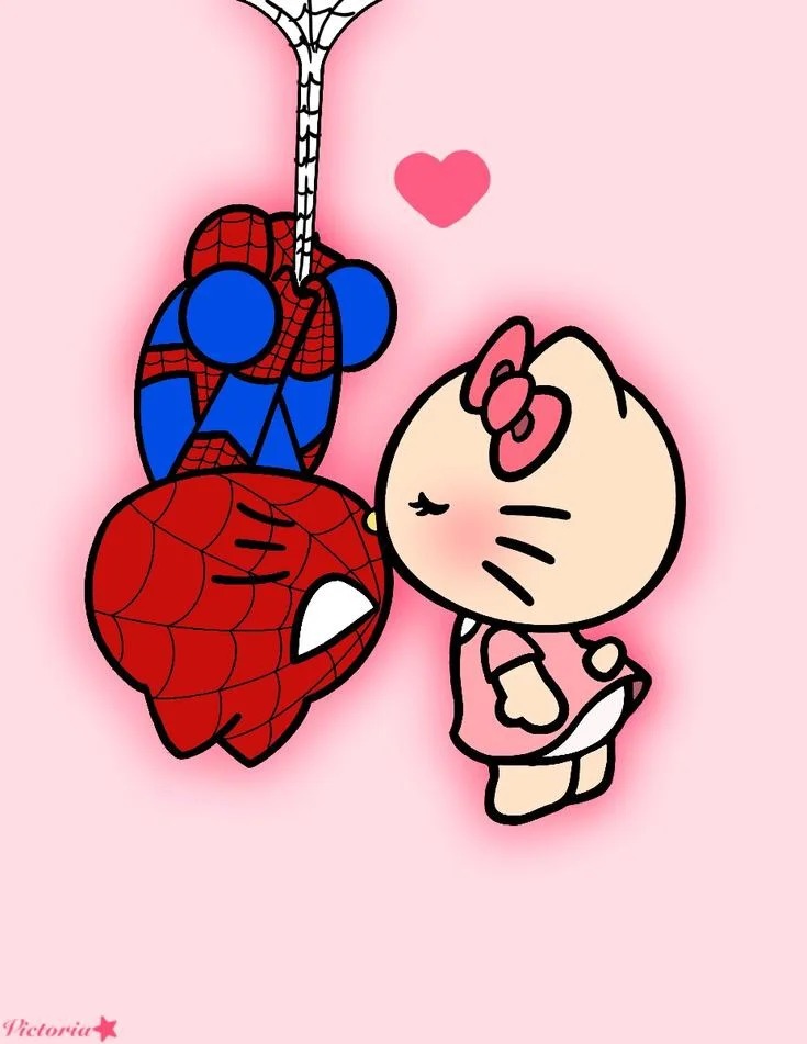 Cute Hello Kitty Spider Man Cute Hello Kitty Spider Man