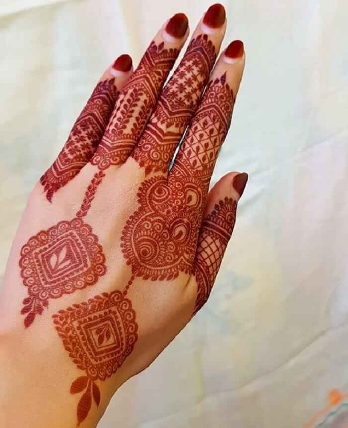 Diwali Mehndi Design Simple Full Hand
