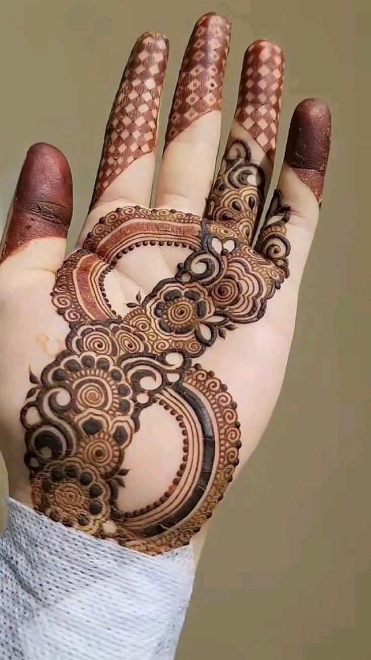 Easy Pakistani Arabic Mehndi Design
