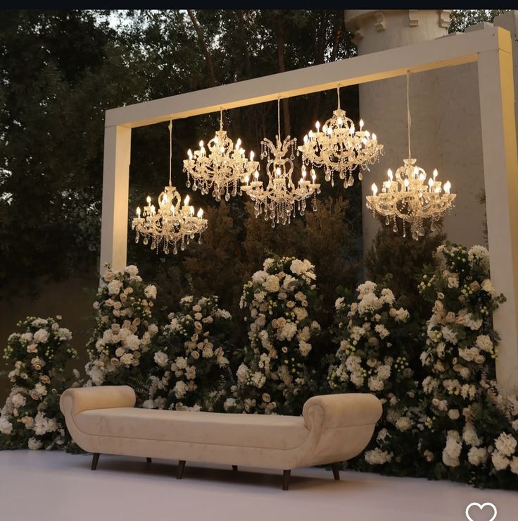 Elegant Engagement Stage Decoration Elegant Engagement Stage Decoration