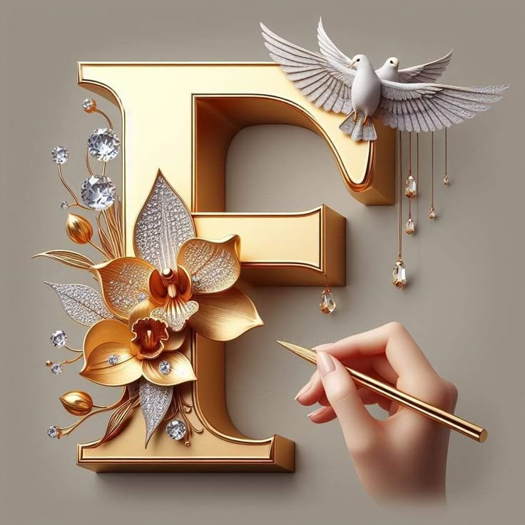 F Name Dp for Instagram