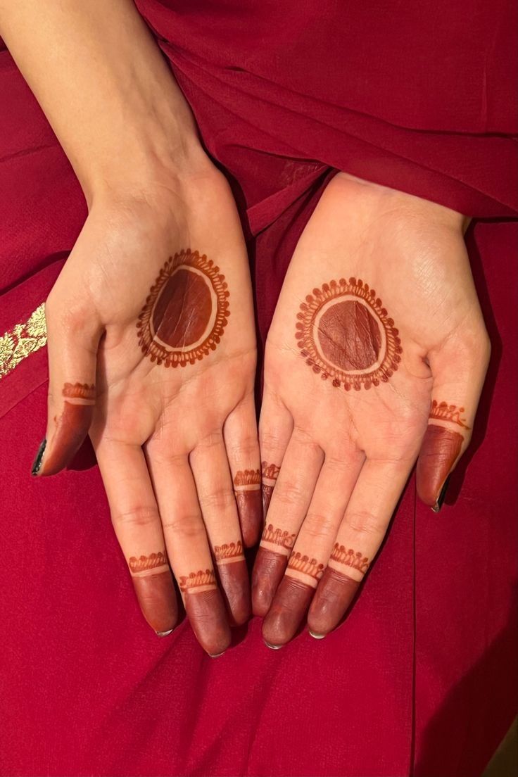 Front Hand Simple Mehndi Design Circle Front Hand Simple Mehndi Design Circle