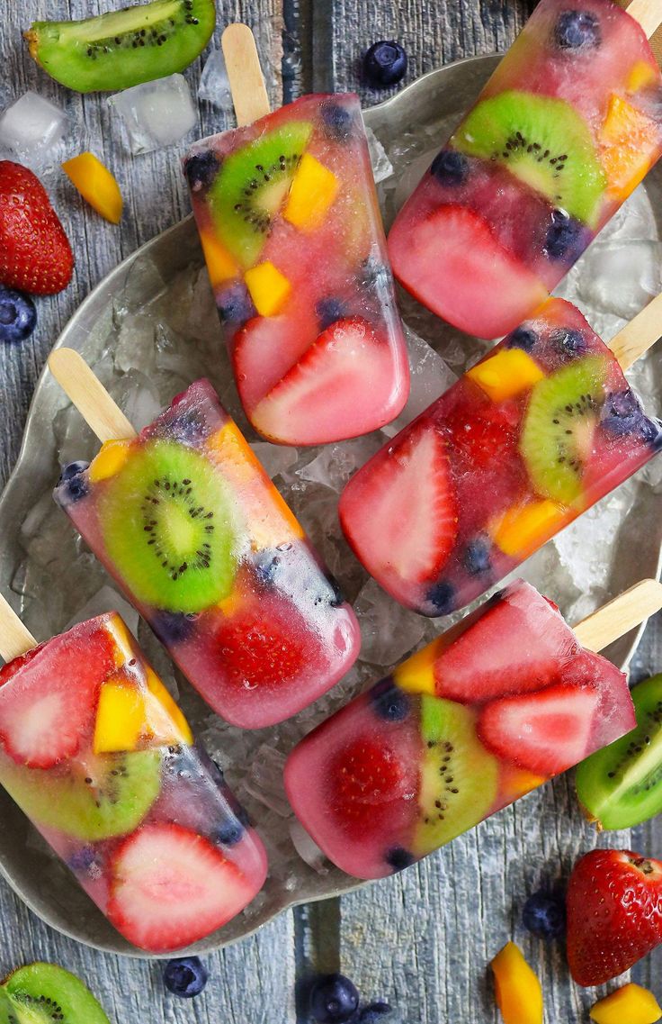 Fruit Popsicles Fruit Popsicles