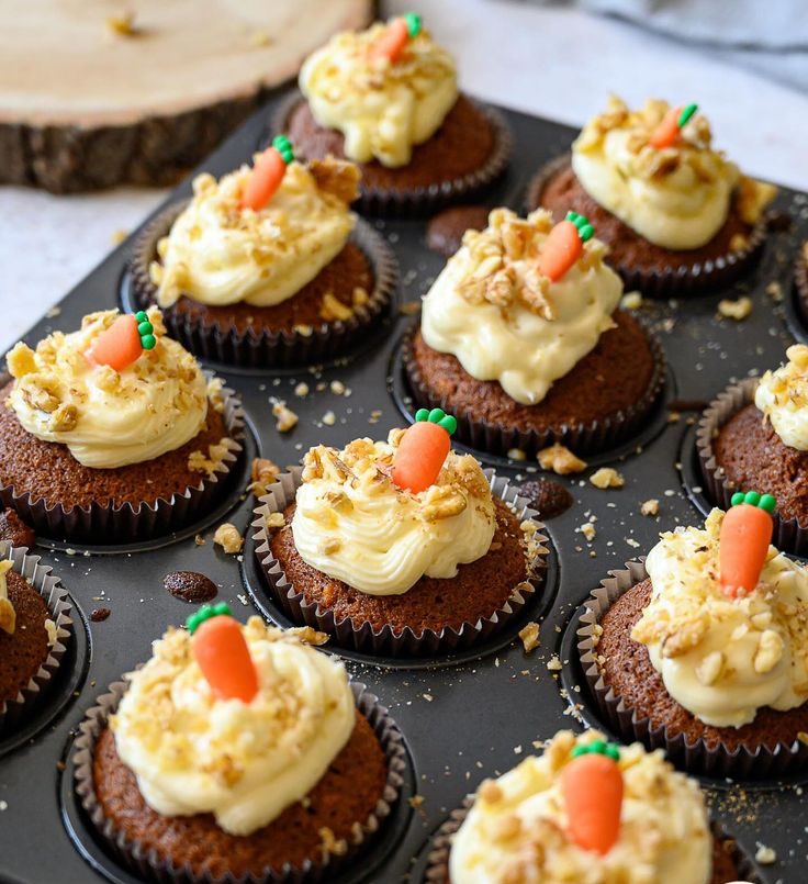 Gajar Halwa Cupcakes Gajar Halwa Cupcakes