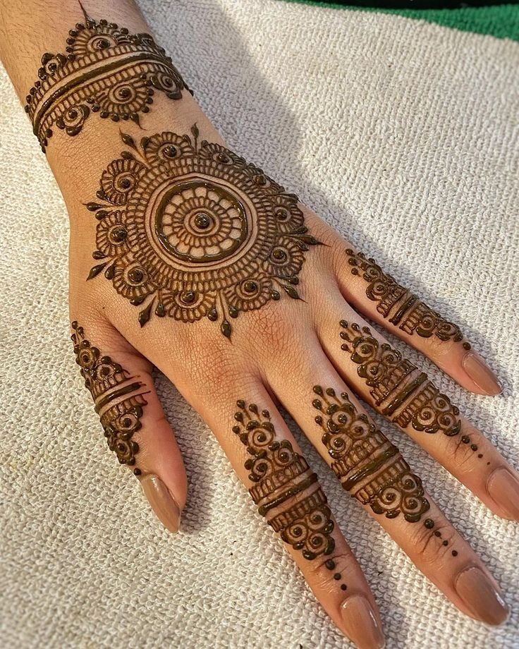 Gol Tikki Mehndi Design Gol Tikki Mehndi Design