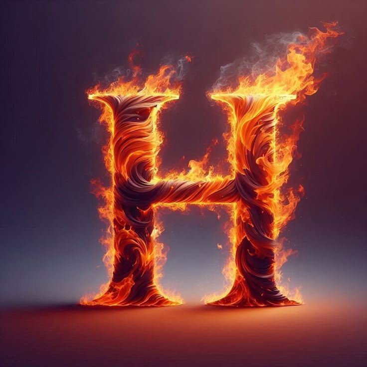 H Fire Letter H Fire Letter