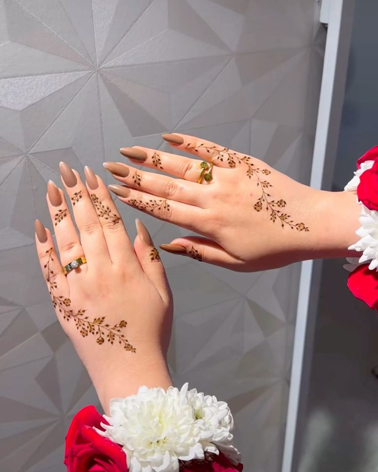 Half Hand Mehndi Design