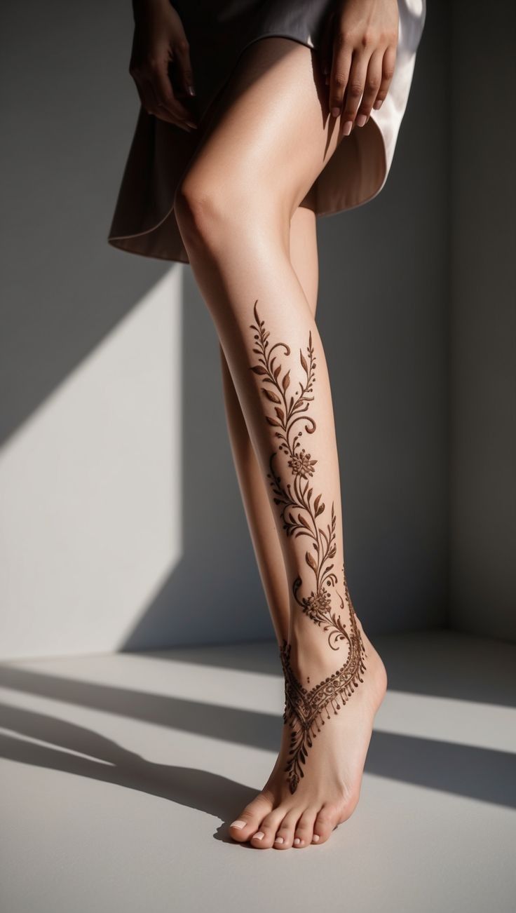 Mehndi Design Leg Simple Mehndi Design Leg Simple
