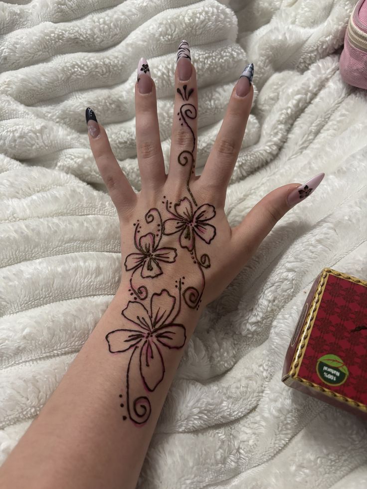 One Line Mehandi Design One Line Mehandi Design