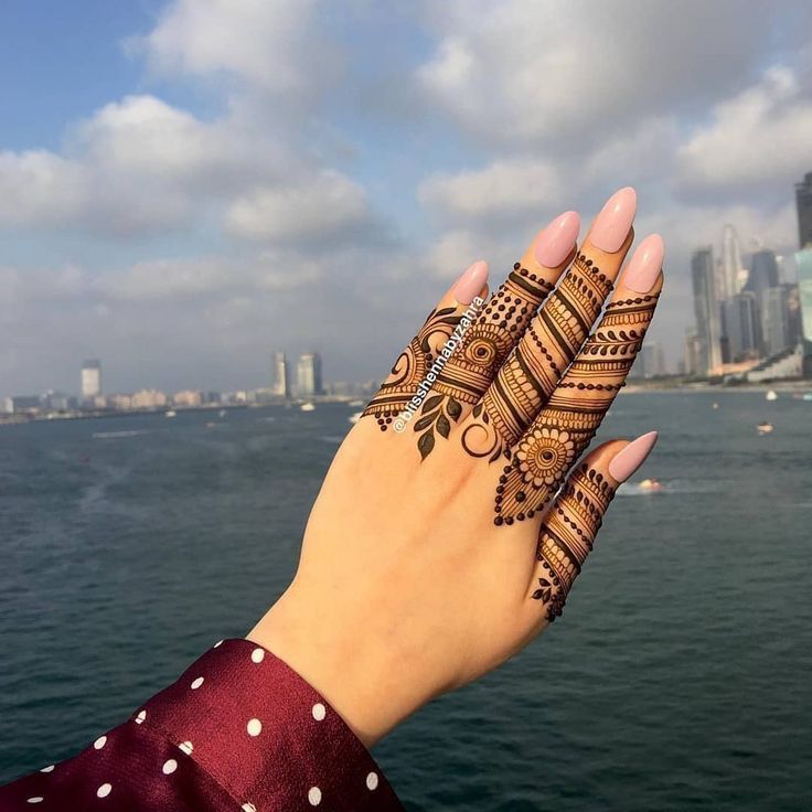 Pinterest Instagram Stylish Finger Mehndi Design Pinterest Instagram Stylish Finger Mehndi Design