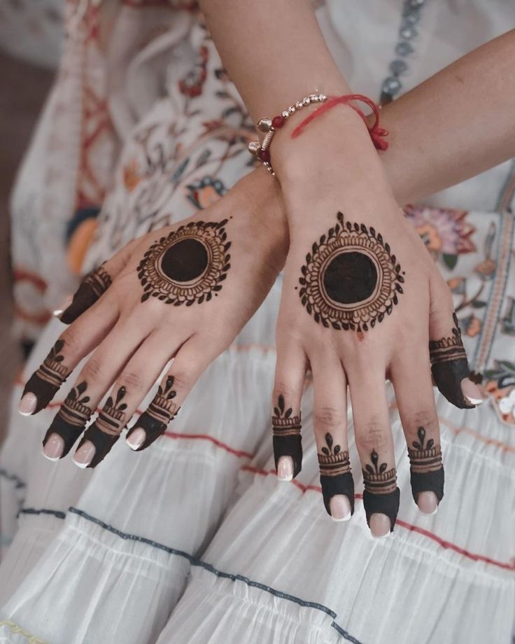 Plain Circle Mehndi Plain Circle Mehndi
