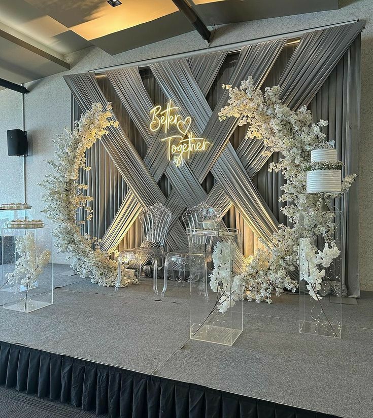 Ring Ceremony Low Budget Engagement Stage Decoration Ring Ceremony Low Budget Engagement Stage Decoration