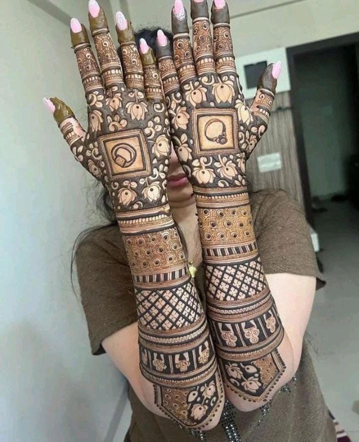 Ring Ceremony Mehndi Design For Engagement Bride Back Hand Ring Ceremony Mehndi Design For Engagement Bride Back Hand