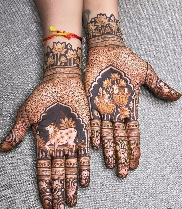 Royal Front Hand Mehndi Design