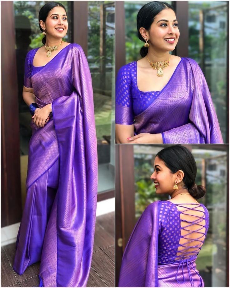 Silk Saree Blouse Designs