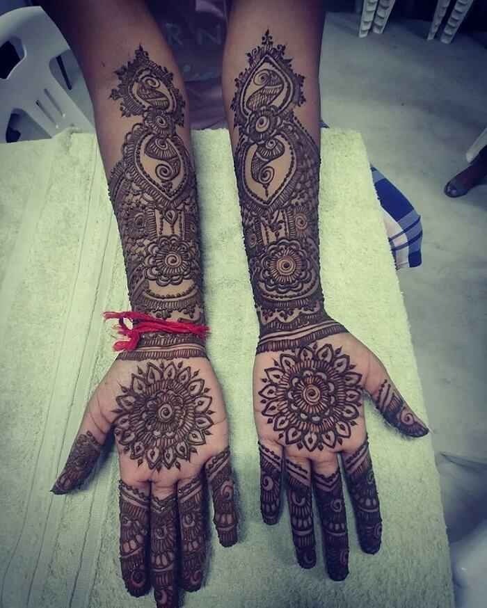 Simple Diwali Mehndi Designs