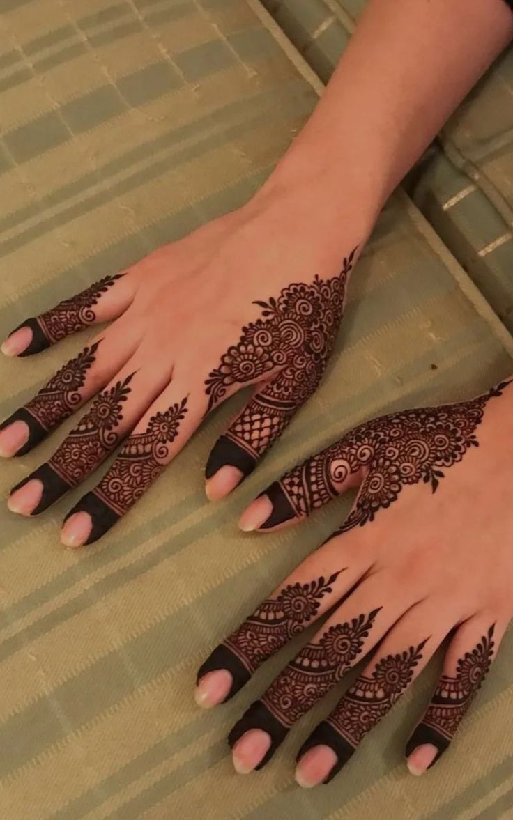 Simple Finger Mehndi Design Simple Finger Mehndi Design