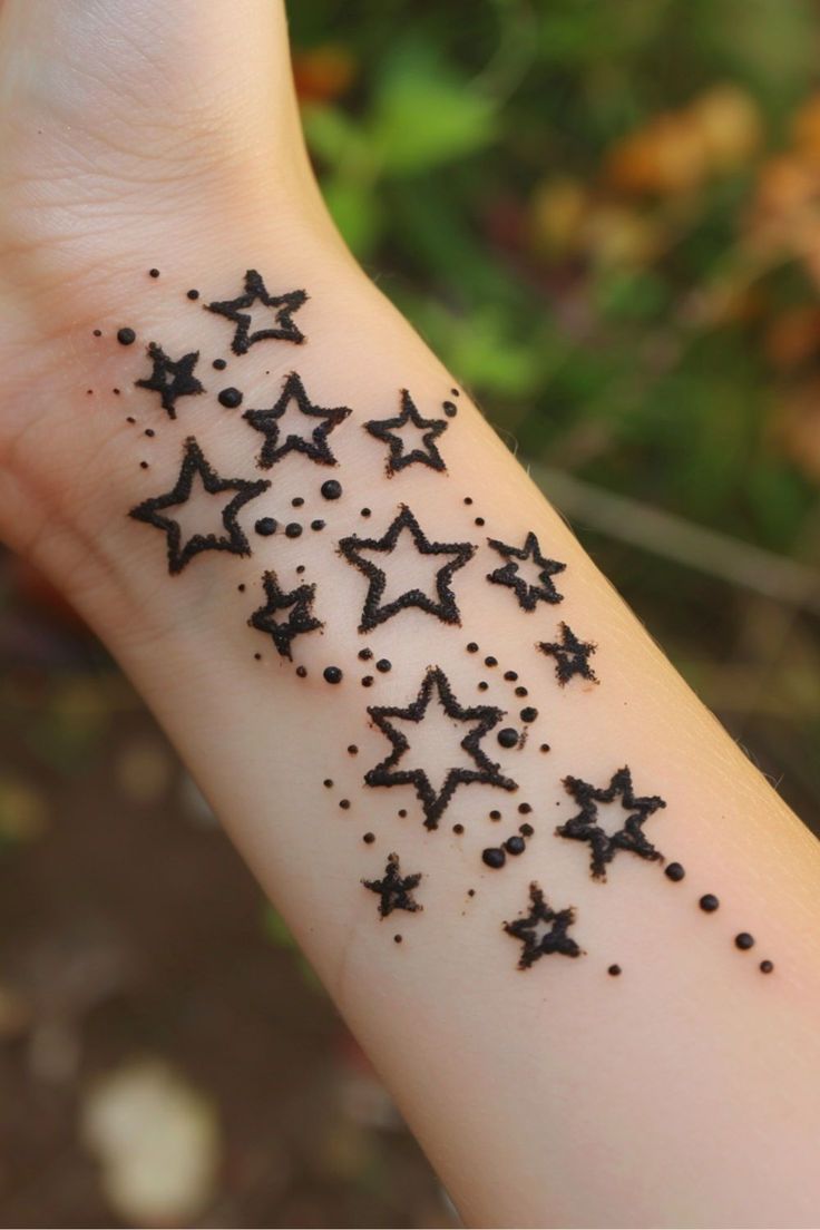 Star Star Mehndi Design Tattoo Star Star Mehndi Design Tattoo