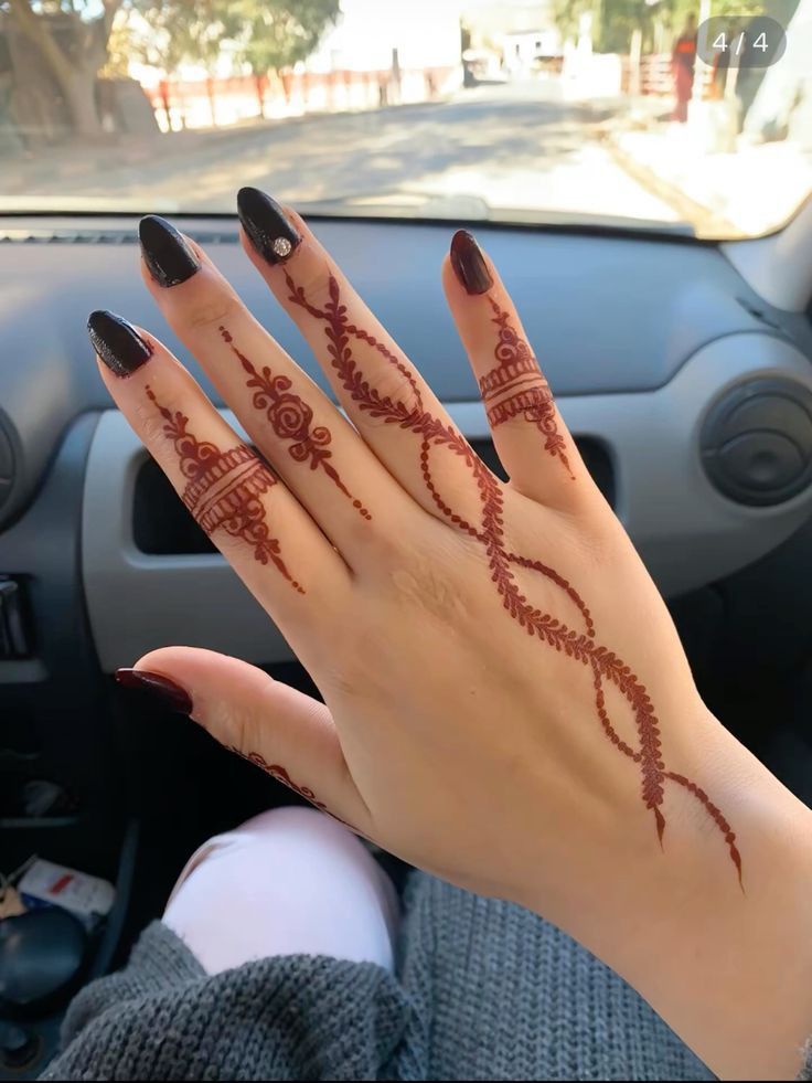 Step by Step Easy Simple Finger Mehndi Design Step by Step Easy Simple Finger Mehndi Design