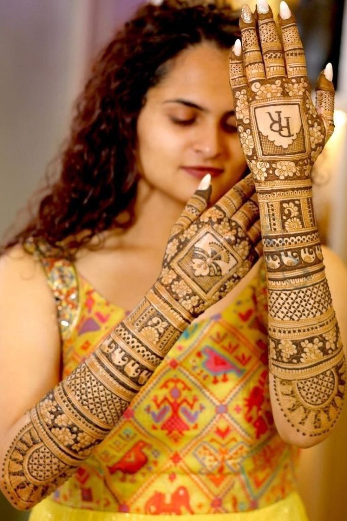 Stylish Full Hand Mehndi Design