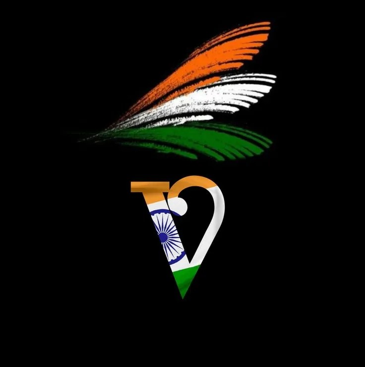V Letter Tiranga Image V Letter Tiranga Image