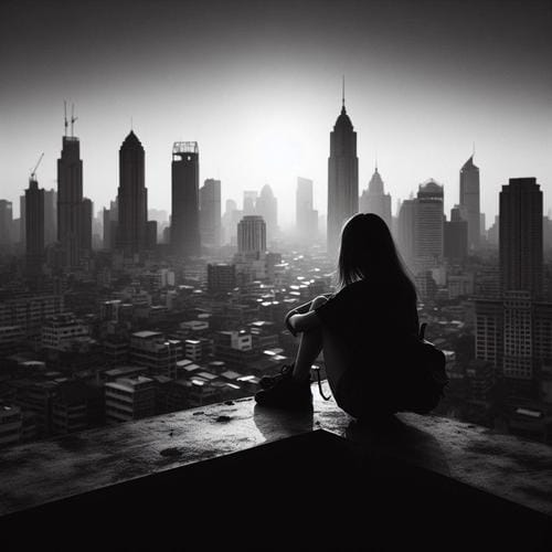 black dp sad girl love in english