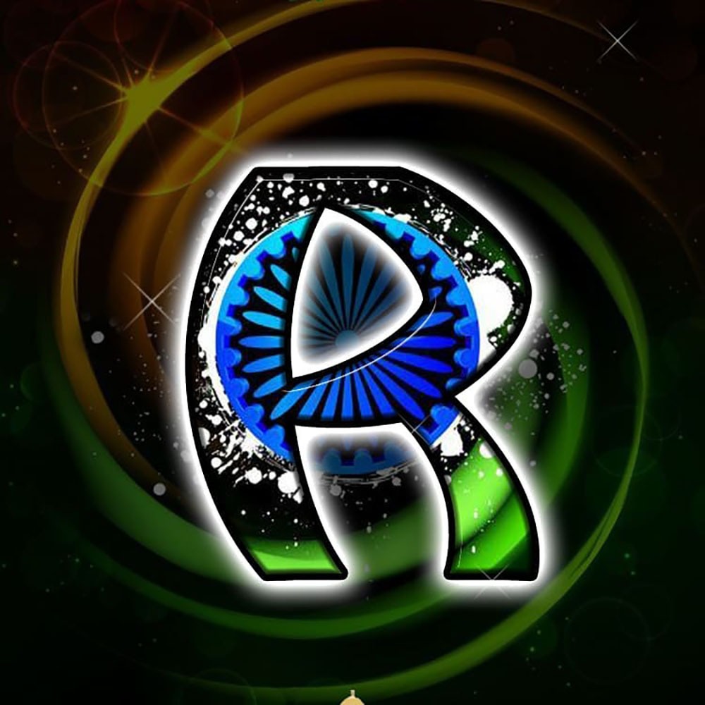 r letter indian flag